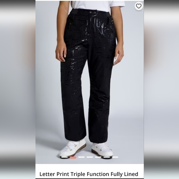 ULLA POPKEN Letter Print Triple Function Fully Lined Ski Pants Size 3X NWT - Picture 3 of 16
